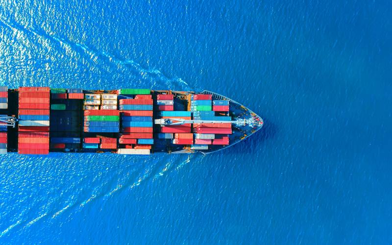AI-Powered Trade Finance Compliance - Container ship at port